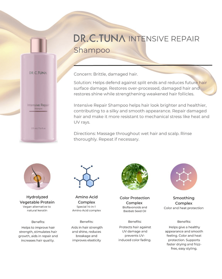FARMASi Dr. C. Tuna Intensive Repair Shampoo - Tess Marketplace