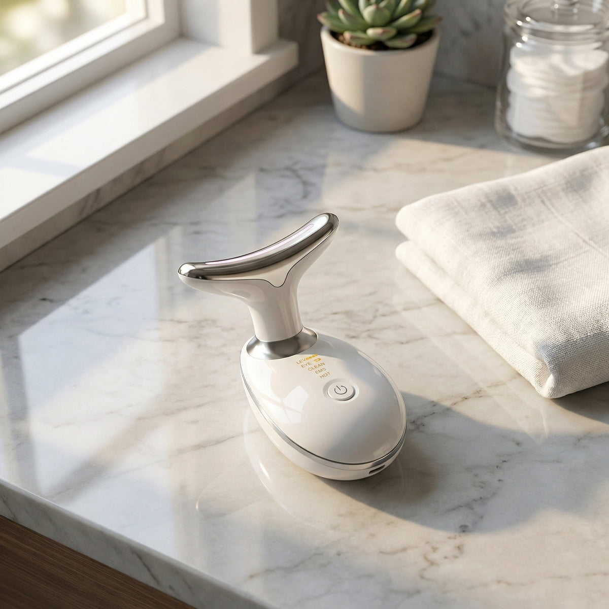 Kiicity EMS Face & Neck Lift Massager White | Tess Marketplace