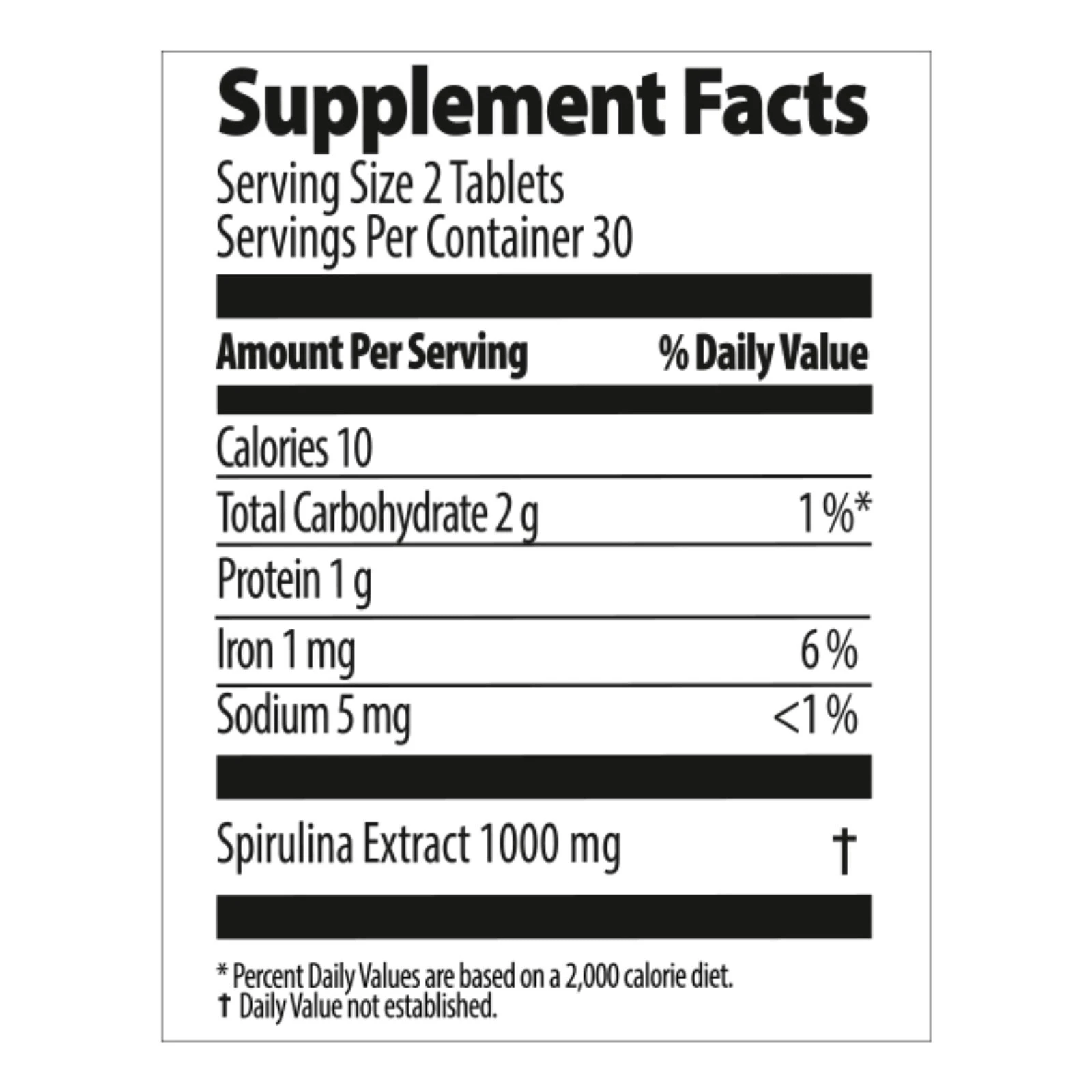 Nutriplus Spirulina Tablet 60pcs | Tess Marketplace
